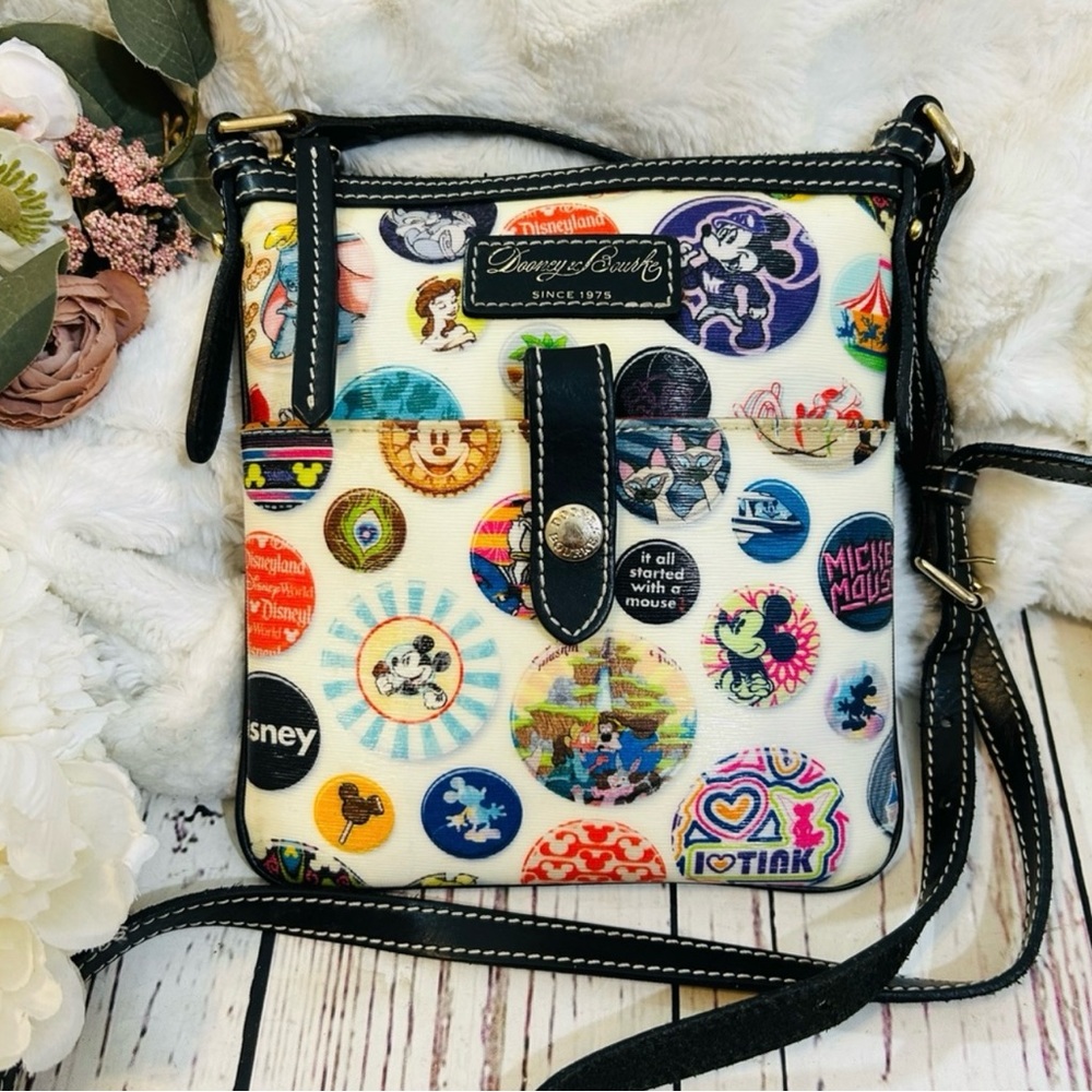 Dooney & Bourke vintage Disney Character Buttons Crossbody Bag